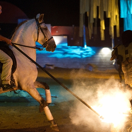 Megann Fortier artiste de spectacle équestre