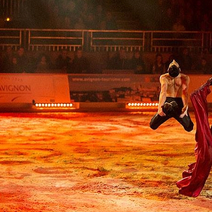 Megann Fortier artiste de spectacle équestre