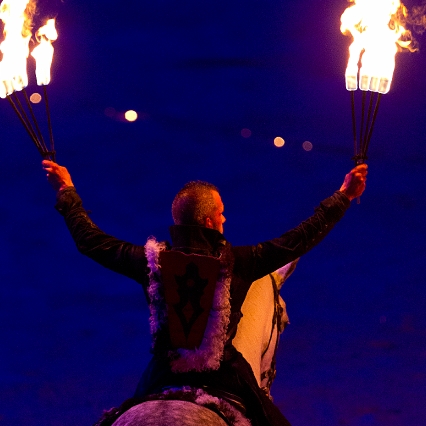 Sylvain Albella artiste de spectacle équestre