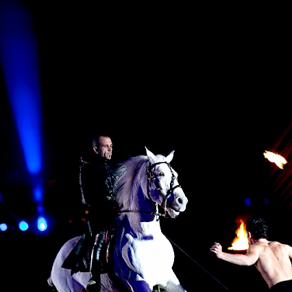 Sylvain Albella artiste de spectacle équestre