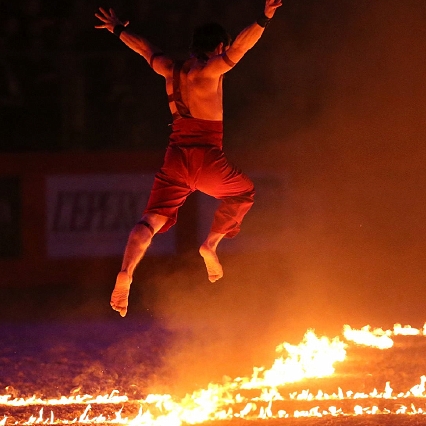 Thomas Fortier artiste de spectacle équestre