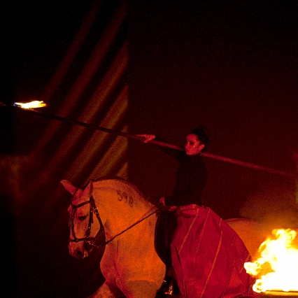 Virginie Fortier artiste de spectacle équestre