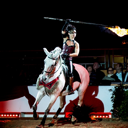 Virginie Fortier artiste de spectacle équestre