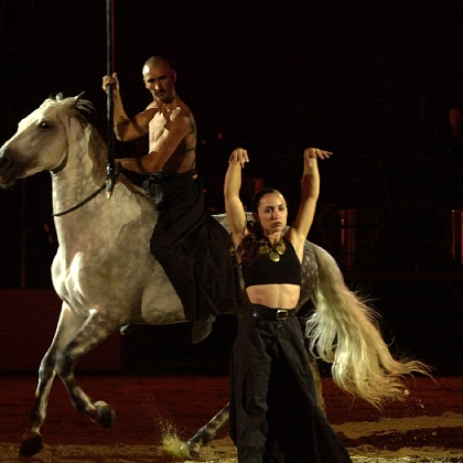 Virginie Fortier artiste de spectacle équestre